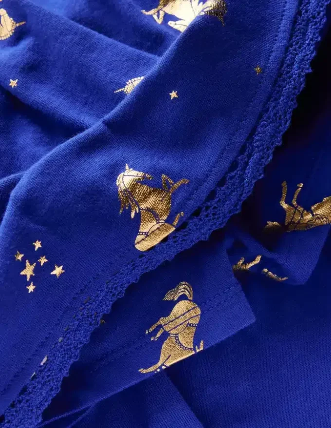 Ruffle Jersey Skort Sapphire Blue Horses Ruffle Jersey Skort Sapphire Blue Horses