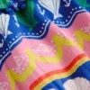Ruffle Neck Trim Dress Multi Seashell Stripe Ruffle Neck Trim Dress Multi Seashell Stripe