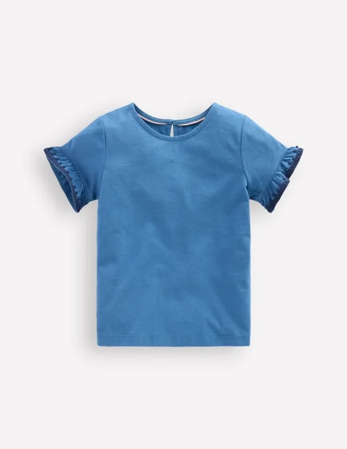 Ruffle Sleeve T-shirt Delft Ruffle Sleeve T-shirt Delft