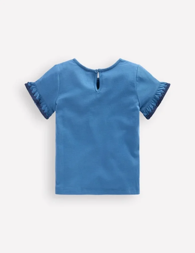 Ruffle Sleeve T-shirt Delft Ruffle Sleeve T-shirt Delft
