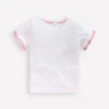 Ruffle Sleeve T-shirt Ivory Ruffle Sleeve T-shirt Ivory