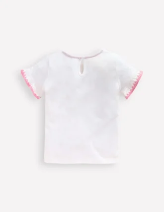 Ruffle Sleeve T-shirt Ivory