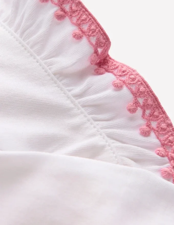 Ruffle Sleeve T-shirt Ivory Ruffle Sleeve T-shirt Ivory