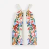 Ruffle Strap Sundress Soft Ivory Jungle Placement Ruffle Strap Sundress Soft Ivory Jungle Placement