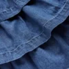 Ruffle Tiered Skirt Mid Vintage Denim Ruffle Tiered Skirt Mid Vintage Denim