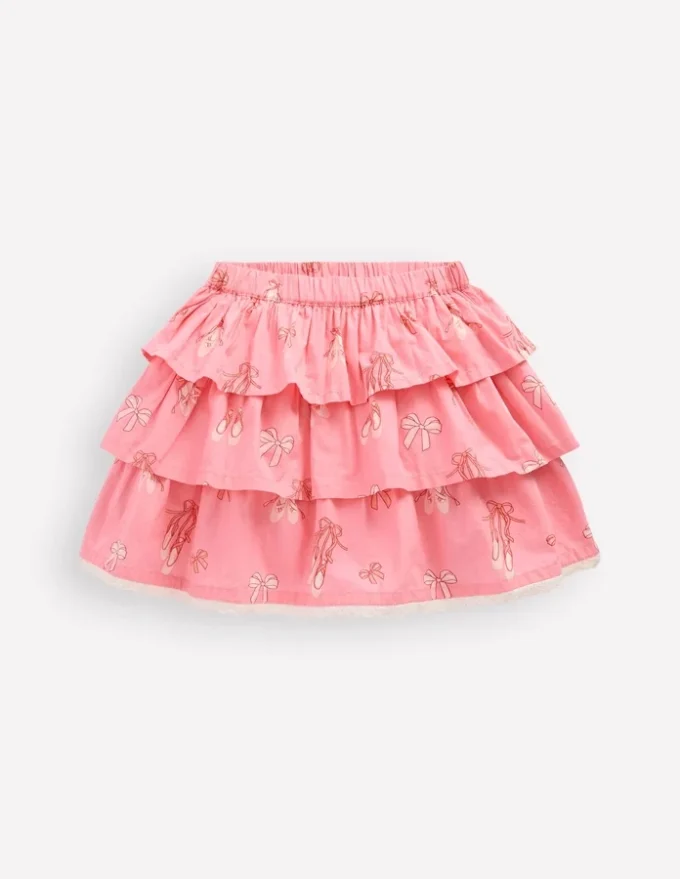 Ruffle Tiered Skirt Pale Pink Ballet Shoes Ruffle Tiered Skirt Pale Pink Ballet Shoes