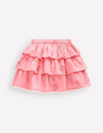 Ruffle Tiered Skirt Pale Pink Ballet Shoes