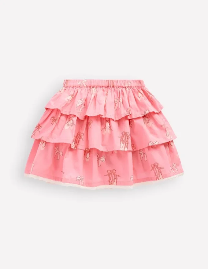 Ruffle Tiered Skirt Pale Pink Ballet Shoes Ruffle Tiered Skirt Pale Pink Ballet Shoes