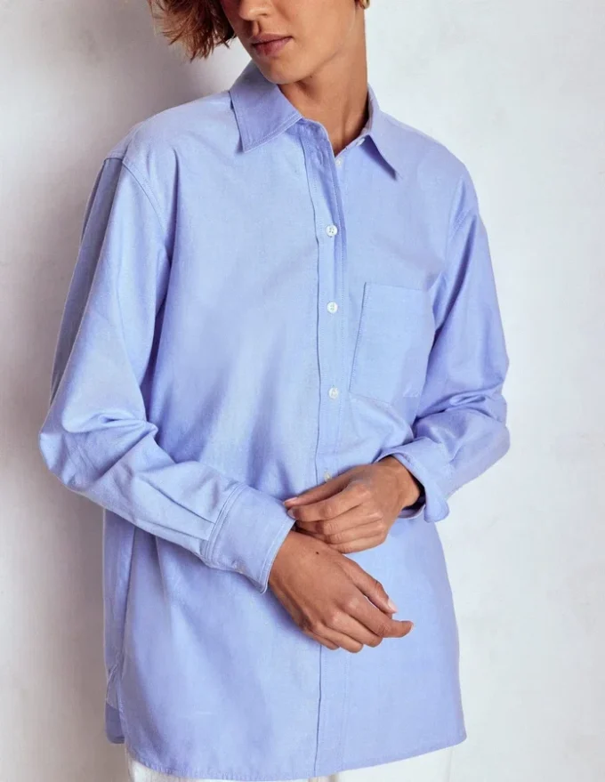 Sadie Relaxed Cotton Shirt Blue Oxford Sadie Relaxed Cotton Shirt Blue Oxford