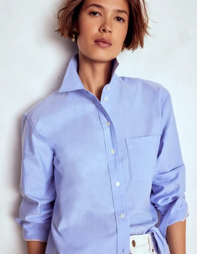 Sadie Relaxed Cotton Shirt Blue Oxford Sadie Relaxed Cotton Shirt Blue Oxford