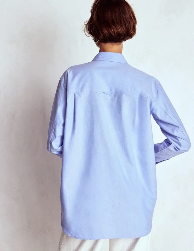 Sadie Relaxed Cotton Shirt Blue Oxford Sadie Relaxed Cotton Shirt Blue Oxford