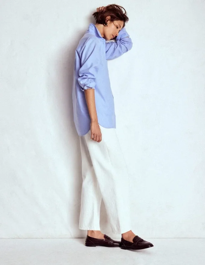 Sadie Relaxed Cotton Shirt Blue Oxford Sadie Relaxed Cotton Shirt Blue Oxford