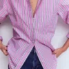 Sadie Relaxed Cotton Shirt Multi Stripe