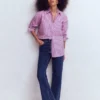Sadie Relaxed Cotton Shirt Multi Stripe
