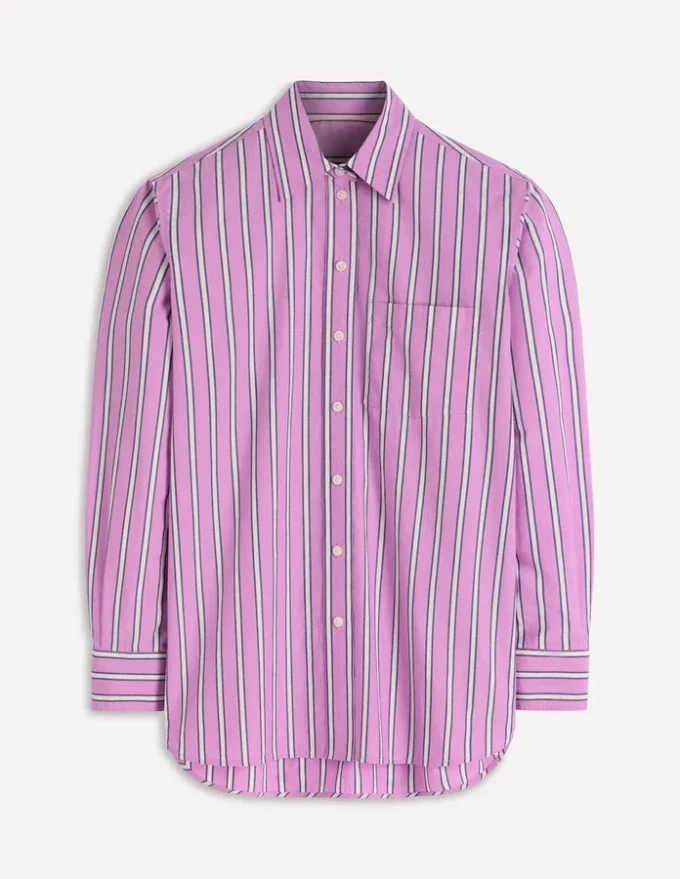 Sadie Relaxed Cotton Shirt Multi Stripe