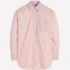 Sadie Relaxed Cotton Shirt Pink Stripe Hotch