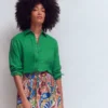Sadie Relaxed Linen Shirt Fresh Green Sadie Relaxed Linen Shirt Fresh Green