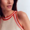 Saffron Crochet Racer Tank Ivory Saffron Crochet Racer Tank Ivory