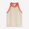 Saffron Crochet Racer Tank Ivory Saffron Crochet Racer Tank Ivory