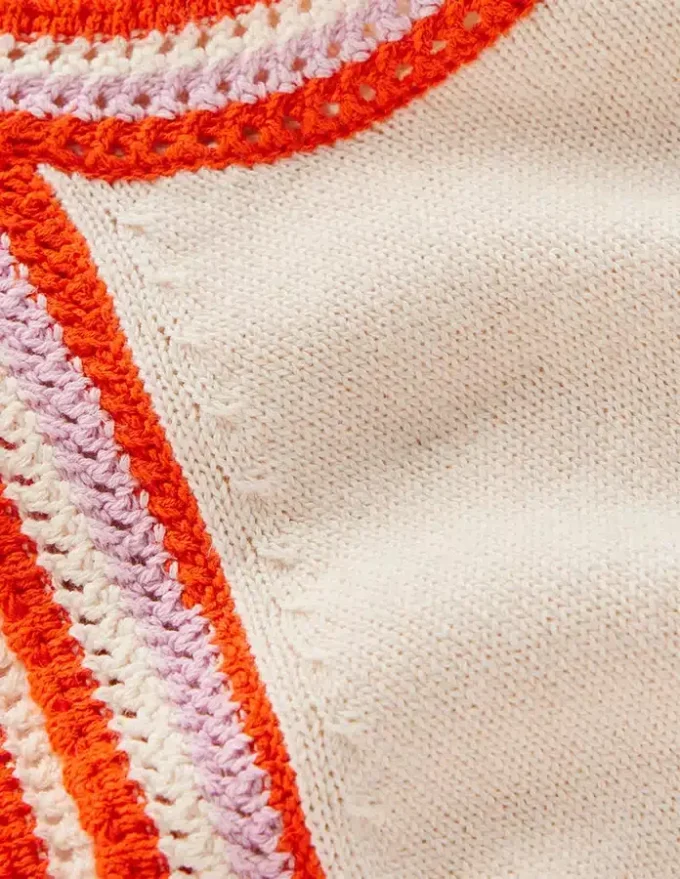 Saffron Crochet Racer Tank Ivory Saffron Crochet Racer Tank Ivory