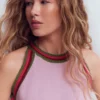 Saffron Crochet Racer Tank Pink Saffron Crochet Racer Tank Pink