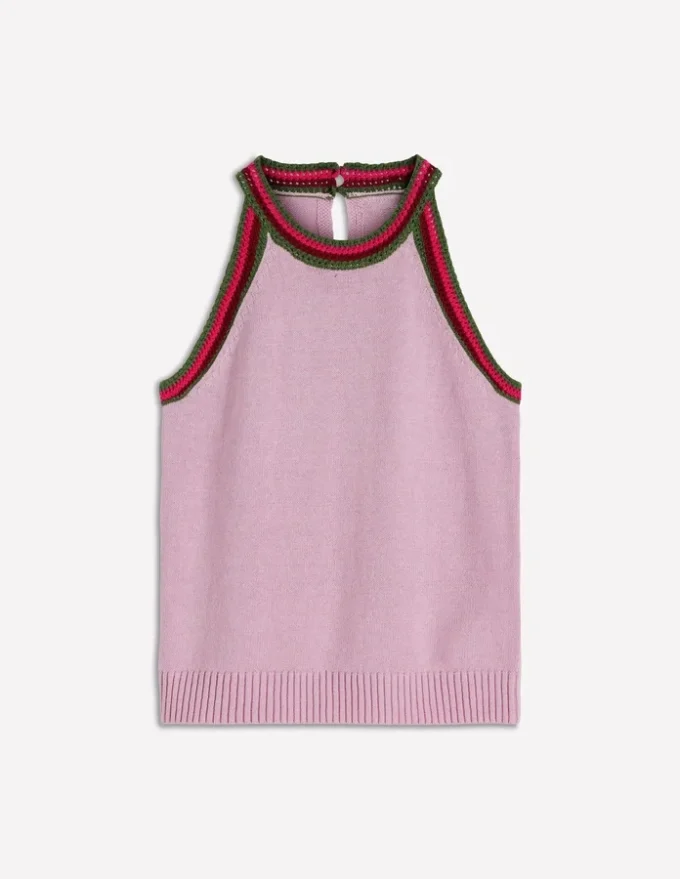 Saffron Crochet Racer Tank Pink Saffron Crochet Racer Tank Pink