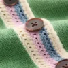 Saffron Crochet Trim Cardigan Green Saffron Crochet Trim Cardigan Green