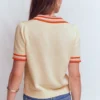 Saffron Crochet Trim Cardigan Ivory Saffron Crochet Trim Cardigan Ivory