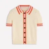 Saffron Crochet Trim Cardigan Ivory Saffron Crochet Trim Cardigan Ivory