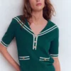 Sailor Collar sweater Green Sailor Collar sweater Green