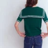 Sailor Collar sweater Green Sailor Collar sweater Green