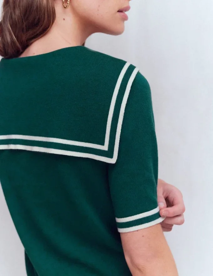 Sailor Collar sweater Green Sailor Collar sweater Green