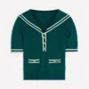 Sailor Collar sweater Green Sailor Collar sweater Green