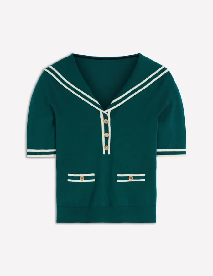 Sailor Collar sweater Green Sailor Collar sweater Green