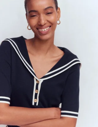Sailor Collar sweater Navy