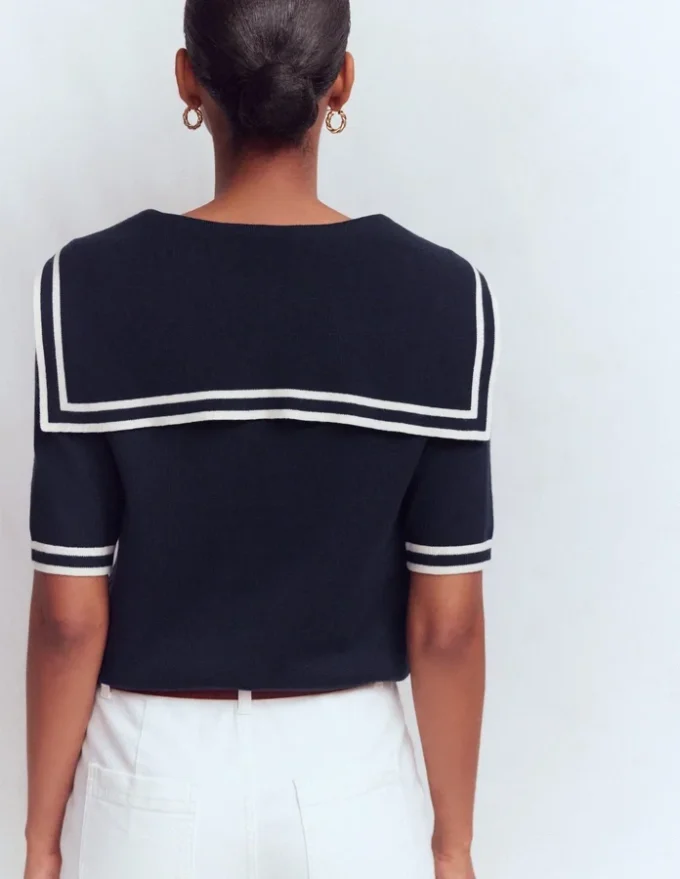 Sailor Collar sweater Navy Sailor Collar sweater Navy