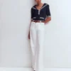 Sailor Collar sweater Navy Sailor Collar sweater Navy