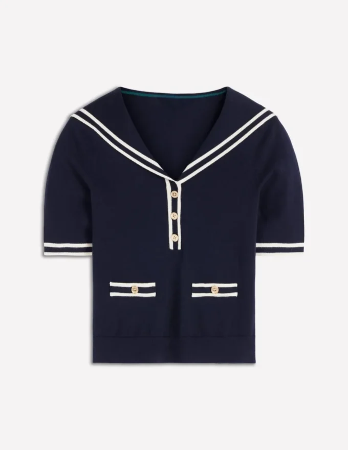 Sailor Collar sweater Navy Sailor Collar sweater Navy