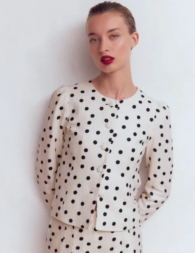 Salisbury Jacket Painted Dot Spaced