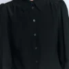 Sara Silk Shirt Black