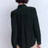 Sara Silk Shirt Black