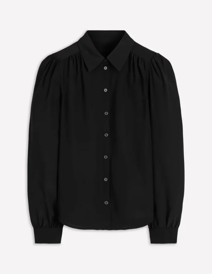 Sara Silk Shirt Black