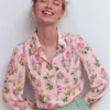 Sara Silk Shirt French Pink, Delicate Blossom Sara Silk Shirt French Pink, Delicate Blossom