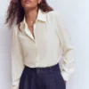 Sara Silk Shirt Ivory