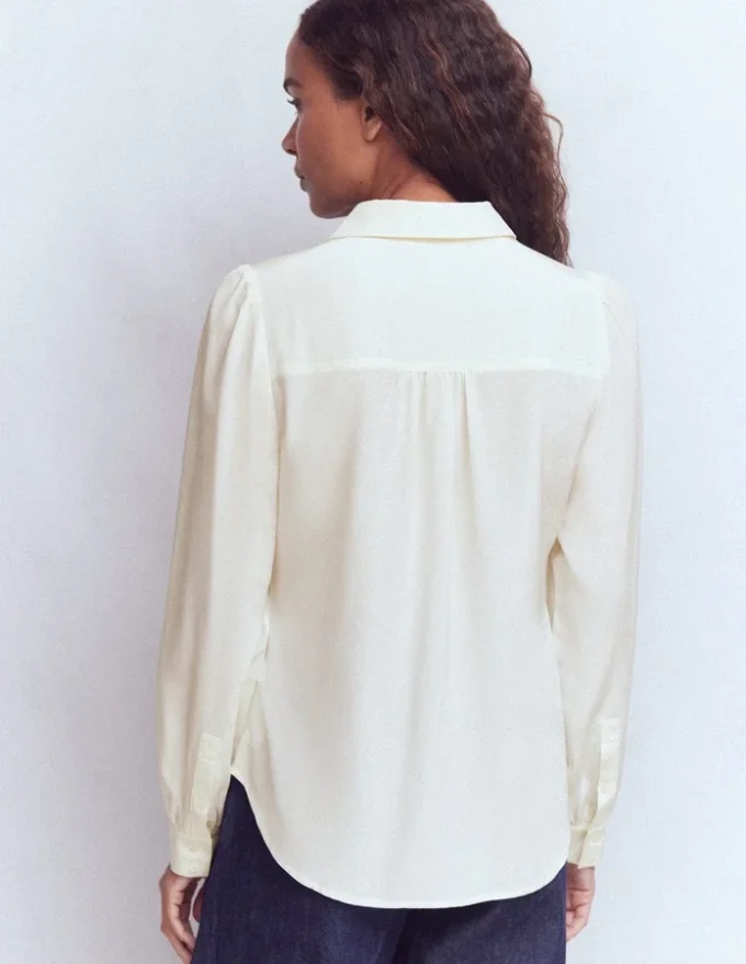 Sara Silk Shirt Ivory
