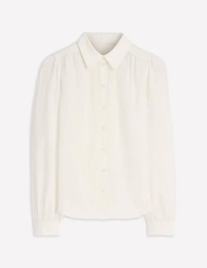 Sara Silk Shirt Ivory
