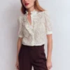 Sasha Short Sleeve Lace Top Ivory Sasha Short Sleeve Lace Top Ivory