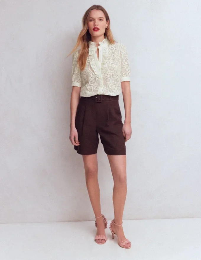 Sasha Short Sleeve Lace Top Ivory Sasha Short Sleeve Lace Top Ivory