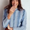 Savannah Broderie Top Chambray