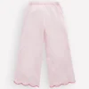 Scallop Hem Pants Chalk Pink/ Ivory Floral Scallop Hem Pants Chalk Pink/ Ivory Floral